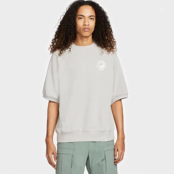 Nike ACG Other - NIKE ACG DRI-FIT SHORT SLEEVE FRENCH TERRY CREW - GRAY SIZE SMALL (NEW)